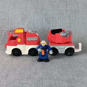 Fisher Price Geotrax Firetruck Fire Truck And Hose Car Rescue Lot Replacements